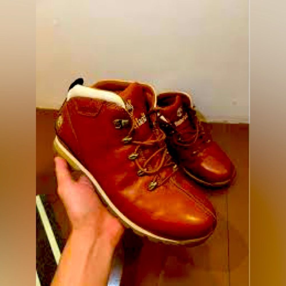 TIMBERLAND 10 Leather Ankle Boot Sole Lace Up Ankle Work Boot